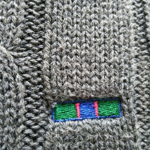 VTG Colours, Gray Cable Knit Sweater Sz M - Picture 3 of 6